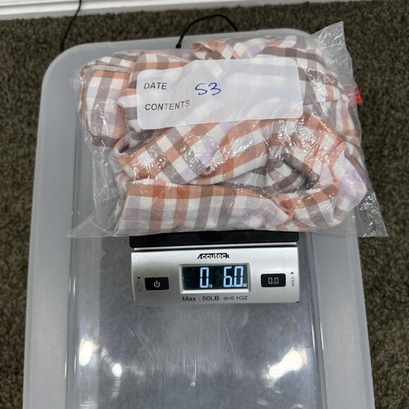 Cabi Shirt Womens Small Brown Orange Purple Plaid Button Front Roll Tab High Low - Picture 10 of 10